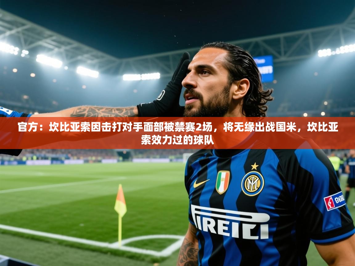 爱游戏体育直播-官方:坎比亚索因击打对手面部被禁赛2场,将无缘出战国米,坎比亚索效力过的球队 第4张