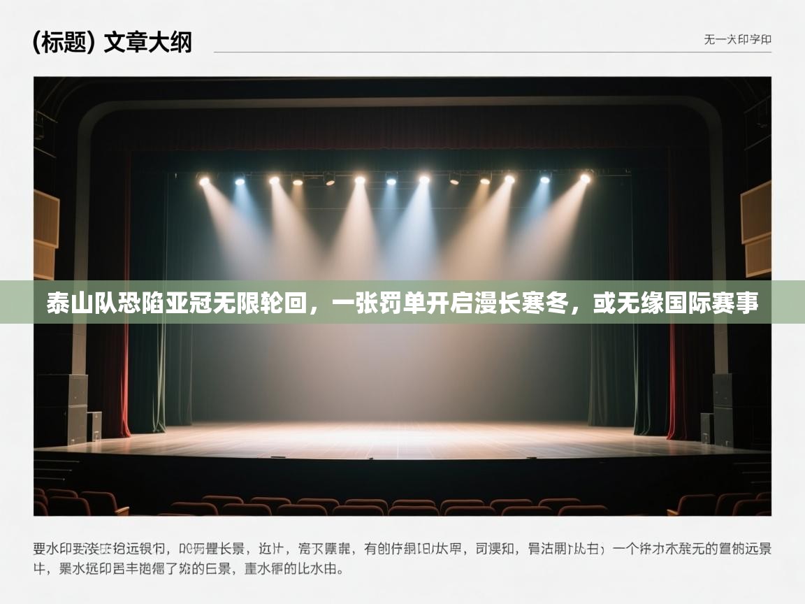 爱游戏平台-泰山队恐陷亚冠无限轮回，一张罚单开启漫长寒冬，或无缘国际赛事  第4张